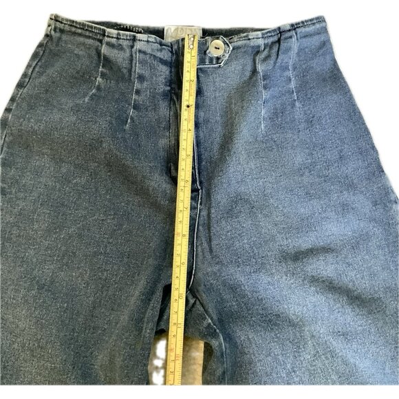Vtg Victoria Secret Moda Intl Jeans Women Sz 2 Stretch Blue Denim Pleated Waist - Picture 5 of 11